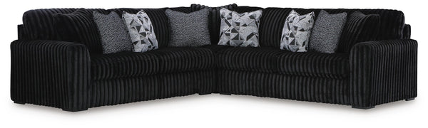 Midnight-Madness 3-Piece Sectional Onyx