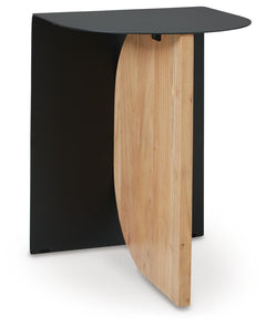 Ladgate Accent Table Black/Natural