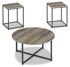 Wadeworth Urban Foundry 3-Piece Occasional Table Set Two-tone