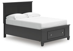 Lanolee Full Panel Storage Bed Black