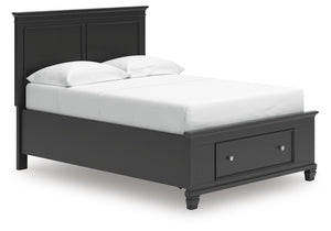 Lanolee Full Panel Storage Bed Black
