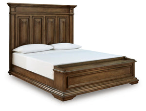Frantanna King Panel Storage Bed Brown