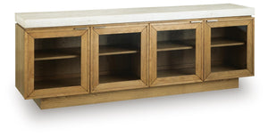 Adanworth Accent Cabinet Light Brown/Gray