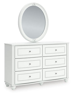 Kozlani Dresser & Mirror White