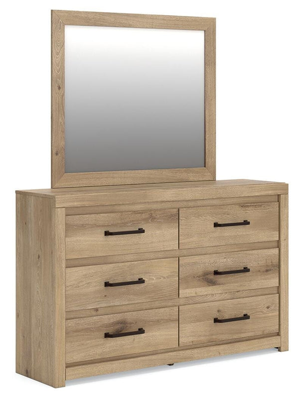 Brozmont Dresser & Mirror Tan