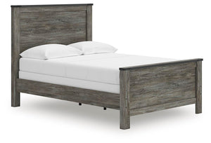 Frandern Full Panel Bed Black/Gray
