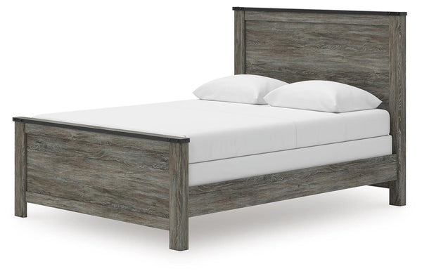 Frandern Queen Panel Bed Black/Gray