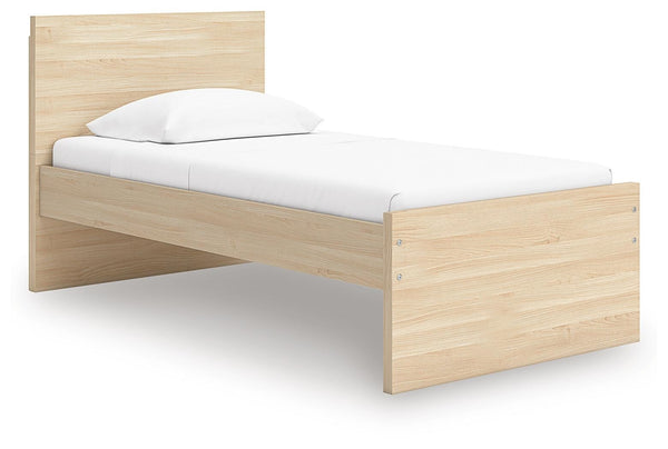 Onita Twin Panel Platform Bed Natural