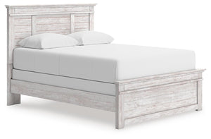 Makidern Queen Panel Bed Whitewash