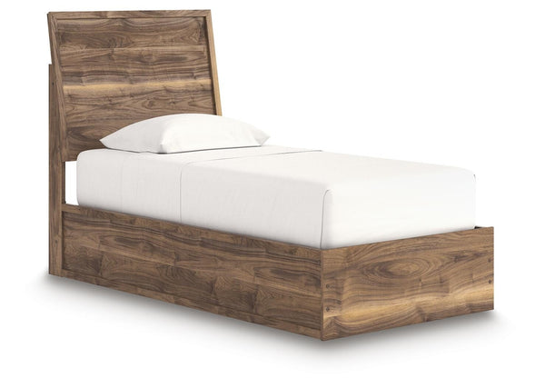 Chirason Twin Panel Bed Brown