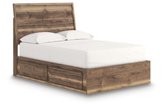 Chirason Full Panel Bed with Storage Brown