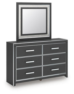 Zuraleus Dresser & Mirror Black