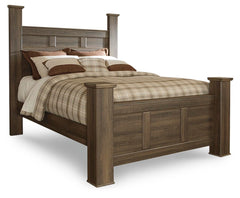 Juararo Queen Poster Bed Dark Brown