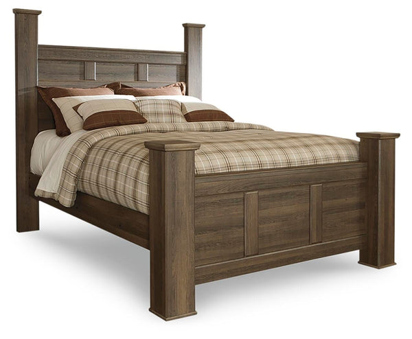 Juararo Queen Poster Bed Dark Brown