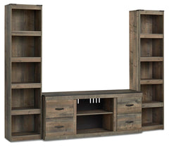 Trinell 3-Piece Entertainment Center Brown