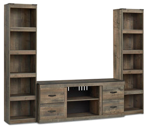 Trinell 3-Piece Entertainment Center Brown