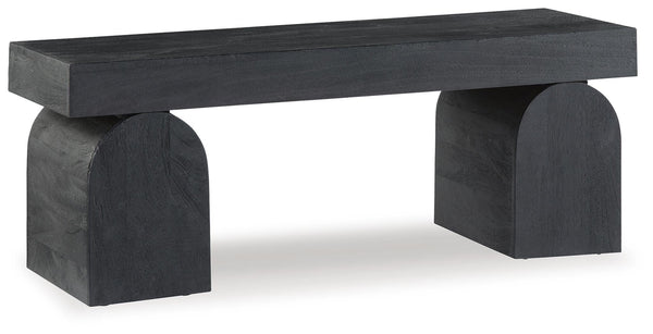 Holgrove Accent Bench Black