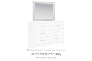 Cayboni Bedroom Mirror Whitewash