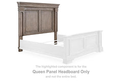 Blairhurst Queen Panel Headboard with Night Light Light Grayish Brown