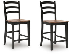 Wildenauer Counter-Height Barstool Brown/Black