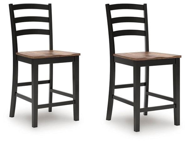 Wildenauer Counter-Height Barstool Brown/Black
