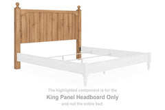 Aleaport King Panel Headboard Warm Brown