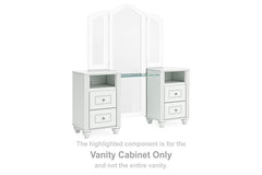 Kozlani 2-Drawer Vanity Cabinet White