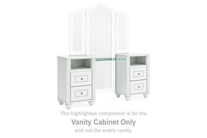Kozlani 2-Drawer Vanity Cabinet White
