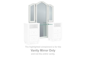 Kozlani Vanity Mirror White