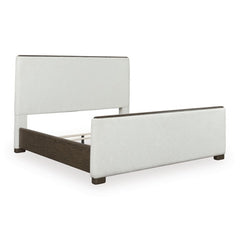 Radkin King/California King Upholstered Panel Headboard Burnished Brown