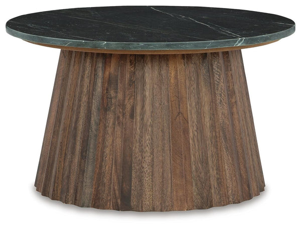 Ceilby Accent Coffee Table Black/Brown