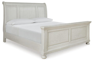 Robbinsdale King Sleigh Bed Antique White