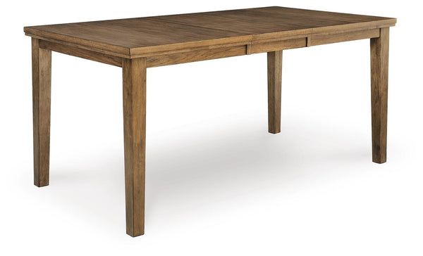 Urbinforte Counter-Height Butterfly Dining Extension Table Light Brown