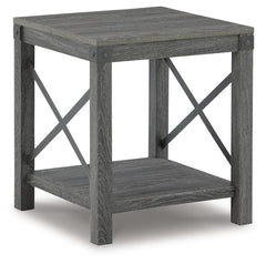 Freedan End Table Grayish Brown