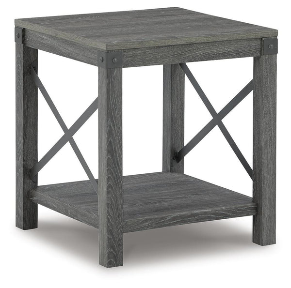 Freedan End Table Grayish Brown