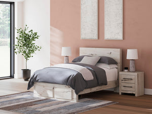 Lawroy Full Panel Storage Bed Light Natural
