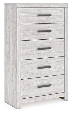 Cayboni 5-Drawer Chest Whitewash