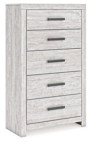 Cayboni 5-Drawer Chest Whitewash