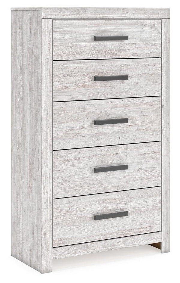 Cayboni 5-Drawer Chest Whitewash