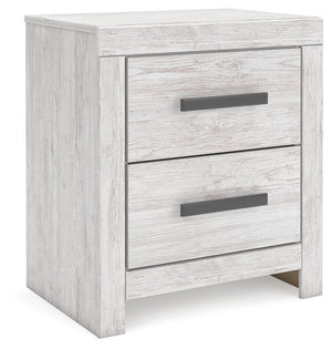 Cayboni 2-Drawer Nightstand Whitewash
