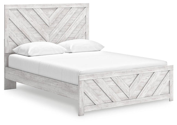 Cayboni Queen Panel Bed Whitewash