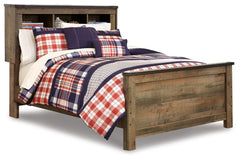 Trinell Full Bookcase Panel Bed Brown