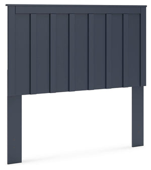Simmenfort Full Panel Headboard Navy Blue