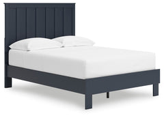 Simmenfort Full Platform Bed Navy Blue