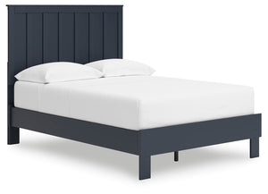 Simmenfort Full Platform Bed Navy Blue