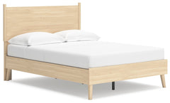 Cabinella Full Platform Panel Bed Tan