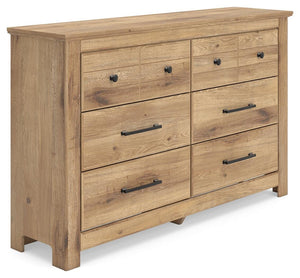 Makidern 6-Drawer Dresser Tan
