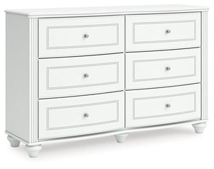 Kozlani 6-Drawer Dresser White