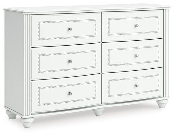 Kozlani 6-Drawer Dresser White