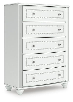 Kozlani 5-Drawer Chest White